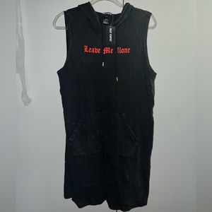 Hot Topic Black/Grey Hoodie Dress 🖤